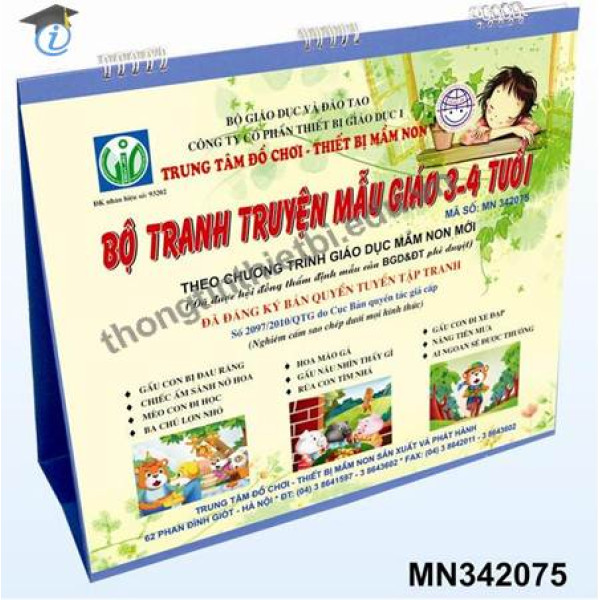 Bộ tranh truyện mẫu giáo 3-4 tuổi